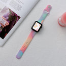 Symphony Aurora Watch Band For Apple Watch Series 8&7 41mm / SE 2&6&SE&5&4 40mm / 3&2&1 38mm(Green Orange)