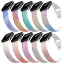 Symphony Aurora Watch Band For Apple Watch Series 8&7 41mm / SE 2&6&SE&5&4 40mm / 3&2&1 38mm(Blue Green)