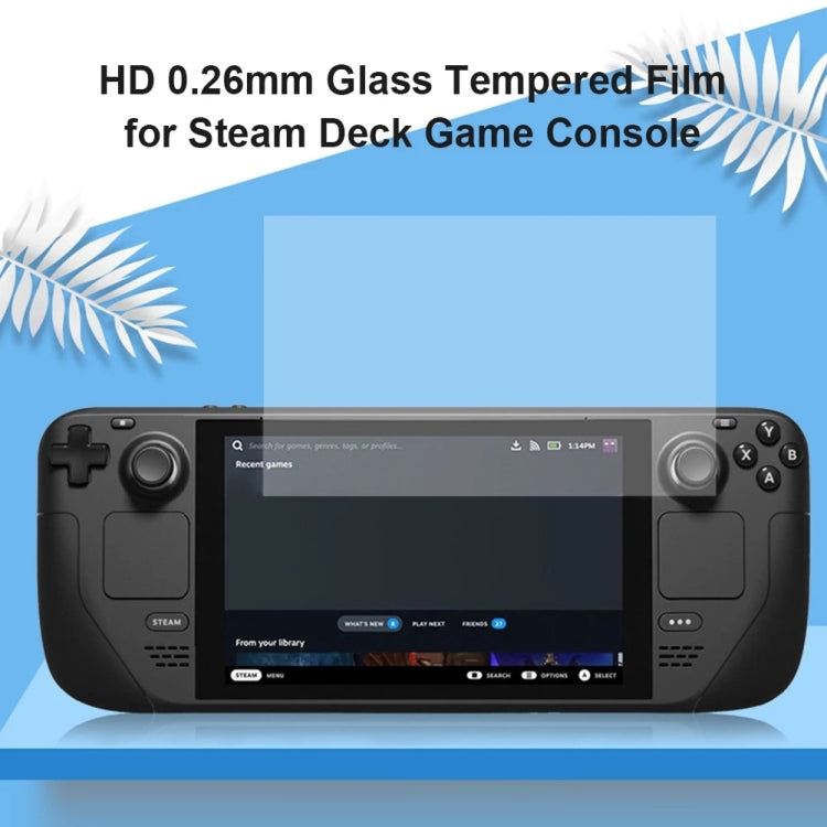 50 PCS 0.26mm 9H 2.5D Tempered Glass Film For Deck Game Console