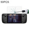 50 PCS 0.26mm 9H 2.5D Tempered Glass Film For Deck Game Console