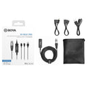 BOYA BY-BCA7 Pro XLR to 8 Pin + USB + Type-C / USB-C Microphone Adapter Cable(Black)