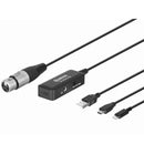 BOYA BY-BCA7 Pro XLR to 8 Pin + USB + Type-C / USB-C Microphone Adapter Cable(Black)