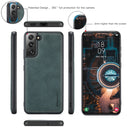 For Samsung Galaxy S22 5G CaseMe 018 Detachable Multi-functional Leather Phone Case(Blue)