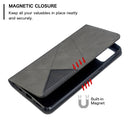 For Galaxy A71 Rhombus Texture Horizontal Flip Magnetic Leather Case with Holder & Card Slots(Grey)