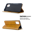 For Galaxy A71 Rhombus Texture Horizontal Flip Magnetic Leather Case with Holder & Card Slots(Yellow)