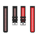 For Huawei Watch GT 3 42mm Two-color Silicone Watch Band(Black Red)
