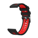 For Huawei Watch GT 3 42mm Two-color Silicone Watch Band(Black Red)
