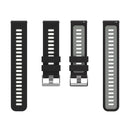For Huawei Watch GT 3 42mm Two-color Silicone Watch Band(Black Grey)