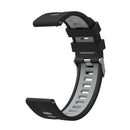 For Huawei Watch GT 3 42mm Two-color Silicone Watch Band(Black Grey)