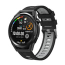 For Huawei Watch GT 3 42mm Two-color Silicone Watch Band(Black Grey)