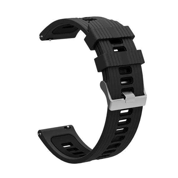 For Huawei Watch GT 3 42mm Two-color Silicone Watch Band(Black)