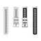For Huawei Watch GT 3 42mm Two-color Silicone Watch Band(White Black)