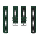 For Huawei Watch GT 3 42mm Two-color Silicone Watch Band(Dark Green Black)