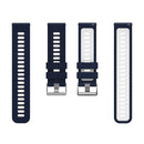 For Huawei Watch GT 3 42mm Two-color Silicone Watch Band(Blue White)