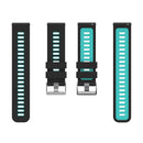 For Huawei Watch GT 3 46mm Two-color Silicone Watch Band(Black Blue)