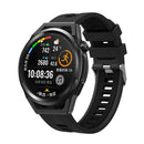 For Huawei Watch GT 3 46mm Two-color Silicone Watch Band(Black)