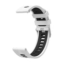 For Huawei Watch GT 3 46mm Two-color Silicone Watch Band(White Black)