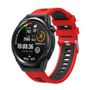 For Huawei Watch GT 3 46mm Two-color Silicone Watch Band(Red Black)