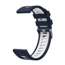 For Huawei Watch GT 3 46mm Two-color Silicone Watch Band(Blue White)
