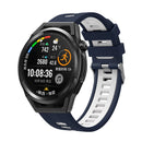 For Huawei Watch GT 3 46mm Two-color Silicone Watch Band(Blue White)
