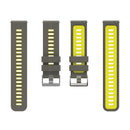 For Huawei Watch GT 3 46mm Two-color Silicone Watch Band(Grey Yellow)