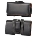 Glossy Texture Waist Hanging Phone Case For 6.7-6.9 inch Phone(Black)