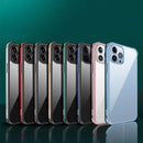 SULADA Metal Frame + Nano Glass + TPU Phone Case For iPhone 13(Pink)