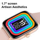 T46S 1.70 inch HD Screen Smart Watch, Support Bluetooth Call & Temperature Monitoring(Blue)