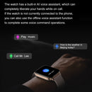 T46S 1.70 inch HD Screen Smart Watch, Support Bluetooth Call & Temperature Monitoring(Black)