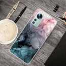 For Xiaomi 12 Pro Abstract Marble Pattern TPU Phone Case(Abstract Light Pink)