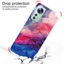 For Xiaomi 12 / 12X 5G Abstract Marble Pattern TPU Phone Case(Abstract Red)