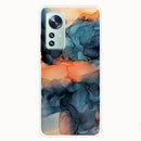 For Xiaomi 12 / 12X 5G Abstract Marble Pattern TPU Phone Case(Abstract Blue)