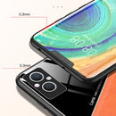 For OPPO A96 China All-inclusive Leather + Organic Glass Phone Case(Yellow)