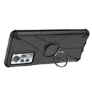 For Infinix Note 11 Pro Armor Bear Shockproof PC + TPU Phone Case with Ring Holder(Black)