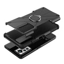 For Infinix Note 11 Pro Armor Bear Shockproof PC + TPU Phone Case with Ring Holder(Black)