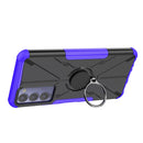 For Tecno Camon 18 Armor Bear Shockproof PC + TPU Phone Case with Ring Holder(Purple)