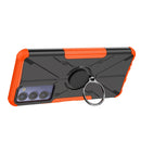 For Tecno Camon 18 Armor Bear Shockproof PC + TPU Phone Case with Ring Holder(Orange)