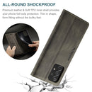 For Samsung Galaxy A53 AutSpace A01 Retro Skin-feel Crazy Horse RFID Leather Phone Case(Coffee)