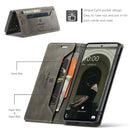 For Samsung Galaxy A73 AutSpace A01 Retro Skin-feel Crazy Horse RFID Leather Phone Case(Coffee)