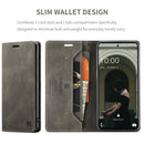 For Samsung Galaxy A73 AutSpace A01 Retro Skin-feel Crazy Horse RFID Leather Phone Case(Coffee)