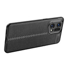 For OPPO Find X5 Pro Litchi Texture TPU Shockproof Phone Case(Black)