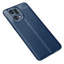 For OPPO Find X5 Pro Litchi Texture TPU Shockproof Phone Case(Blue)