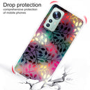 For Xiaomi 12 / 12X 5G Shockproof Painted Transparent TPU Protective Phone Case(Fluorescent Branches)