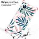For Xiaomi 12 / 12X 5G Shockproof Painted Transparent TPU Protective Phone Case(INS Green Grass)