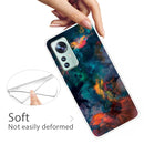 For Xiaomi 12 / 12X 5G Shockproof Painted Transparent TPU Protective Phone Case(Watercolor Ink)
