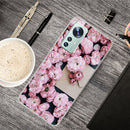 For Xiaomi 12 / 12X 5G Shockproof Painted Transparent TPU Protective Phone Case(Envelope Rose)