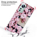 For Xiaomi 12 / 12X 5G Shockproof Painted Transparent TPU Protective Phone Case(Envelope Rose)
