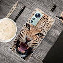For Xiaomi 12 / 12X 5G Shockproof Painted Transparent TPU Protective Phone Case(Jaguar)
