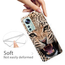 For Xiaomi 12 / 12X 5G Shockproof Painted Transparent TPU Protective Phone Case(Jaguar)