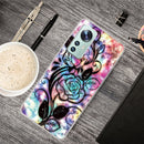 For Xiaomi 12 / 12X 5G Shockproof Painted Transparent TPU Protective Phone Case(Starry Rose)